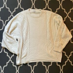 Sunday Best Aritzia Peggy cable knit oversized sweater